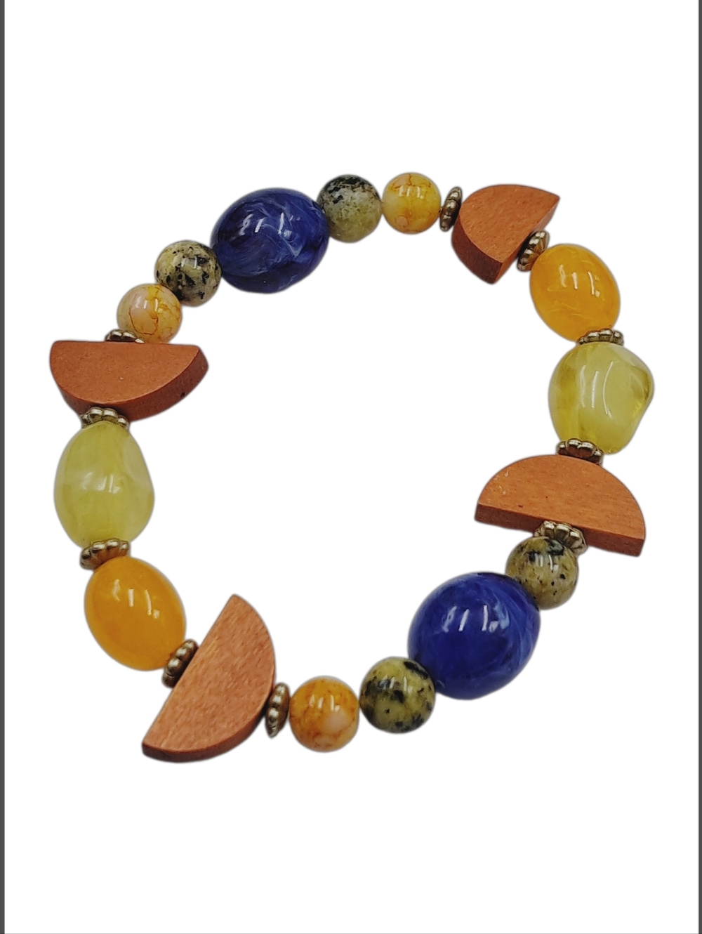 Multicolored Irregular Beaded Bracelet